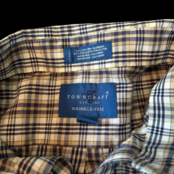Vintage Penneys Towncraft Plaid Button Down Dad Shirt XXL - Picture 6 of 6